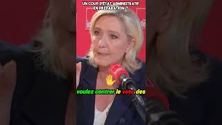 MARINE LE PEN DÉNONCE LE COUP DÉTAT DE MACRON [upl. by Dlareg293]