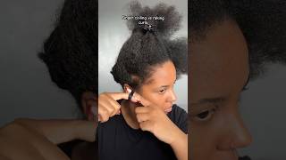 Finger coiling vs raking curls fingercoils raking curls [upl. by Ahsen]