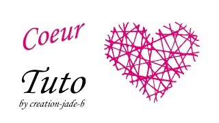 DIY SaintValentin Carte Cœur en Laine [upl. by Liddie]