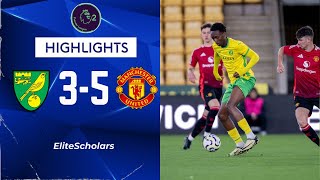 Norwich City U21 vs Manchester United U21  3  5  Premier League 2 Highlights  270924 [upl. by Tav]