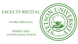 Faculty Recital Chadley Ballantyne bassbaritone  Lee Chapel 12024 [upl. by Ahseila]