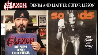 SAXON  quotDenim and Leatherquot  NWOBHM Guitar Lesson [upl. by Muffin]