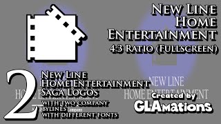 New Line Home Entertainment 2 SAGA LOGOS with 43 Ratio Fullscreen Created by GLAMations [upl. by Daitzman]