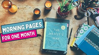 WRITING MORNING PAGES FOR ONE MONTH so far [upl. by Lynnell]