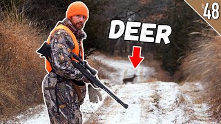 CAUGHT in the MIDDLE of a DEER DRIVE Muzzleloader Hunting Public Land [upl. by Oigimer]