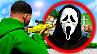 Ich JAGE alle HALLOWEEN MONSTER in GTA 5🎃 GHOSTFACE PENNYWISE CHUCKY [upl. by Asseneg]