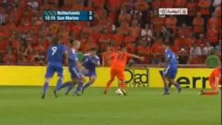 Netherlands vs San Marino 110 Full Highlights Euro 2012 Qualifiers [upl. by Glaab]