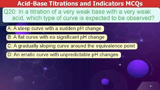 Master AcidBase Titrations amp Indicators with MCQs Chemistry Titration Indicators 93 chara [upl. by Easter]