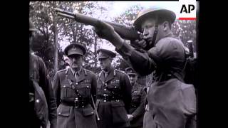 Sir Alan Brooke Inspects US Troops In Northern Ireland With General Hartle [upl. by Gearhart]