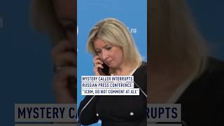 Mystery caller interrupts Russian press conference “ICBM do not comment at all” [upl. by Anniahs]