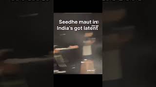 Seedhe Maut in Indias Got Latent 😱🔥seedhemaut samayraina indiasgotlatent rapper [upl. by Cadel]