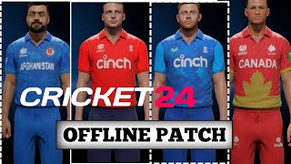 Cricket 24 T20 World Cup 2024 Jersey Kits Patch Cricket 24  Cricket 24 Wc 24 Kits Patch Cricket24 [upl. by Mayyahk]