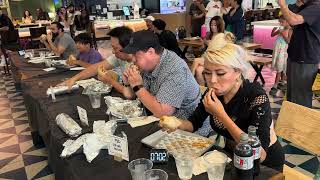 1000 Prize Burrito Eating Contest at Topanga Social rainaiscrazy [upl. by Colas751]