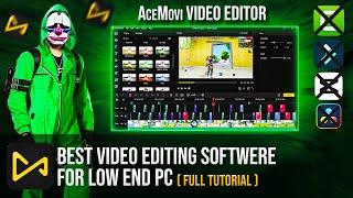 Best Video Editing Software For Low End Pc  Tuneskit AceMovi Video Editor  Beginners Guide [upl. by Elleunamme]