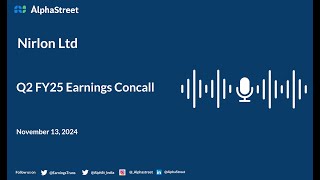 Nirlon Ltd Q2 FY202425 Earnings Conference Call [upl. by Yrebmik]