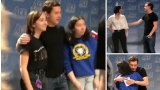 TOM HOLLAND MEETS WITH FANS [upl. by Eyllib990]