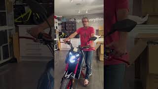 Emmo Gandan Electric Motorcycle Style Ebike How To Work The Lights  High Beam Low Beam On amp Off [upl. by Tamar]