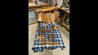 Repairing an Antique Rocking Chair [upl. by Liauqram]