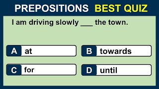 Grammar Quiz  Prepositions 1  CAN YOU SCORE 2525 [upl. by Dudden]