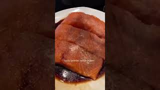 Crispy Honey Soy Salmon shorts food trending viralvideo short foodie healthyeating [upl. by Asirrak]