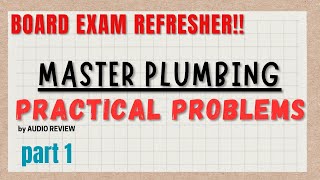 MASTER PLUMBINGPRACTICAL PROBLEMS SAMPLE QUESTIONS part 1 [upl. by Colwell]