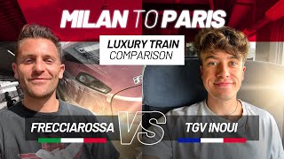 FIRST CLASS Train Comparison Milan to Paris High Speed Trenitalia vs SNCF [upl. by Ydiarf]