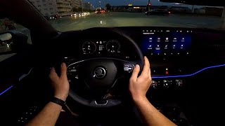 2024 Skoda SUPERB Laurin amp Klement 20 TDI DSG 150 HP Night POV test drive Great light show [upl. by Myk]