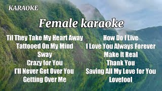 FEMALE KARAOKE  KaraokeVersion cover [upl. by Annadiana]