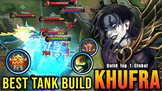 SUPER TANK Khufra Best Tank Build AUTO MVP  Build Top 1 Global Khufra  MLBB [upl. by Lletnahs]