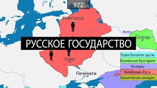 Образование Русского государства  на карте [upl. by Yarod]