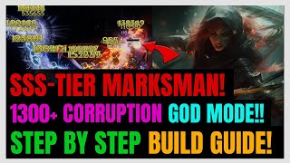 SSSTier Marksman Lightning ZEUS Build UPDATED 1300 Corruption Step By Step Guide  Last Epoch [upl. by Wilone]