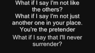 Foo fighters  The Pretender with lyrics [upl. by Karr]