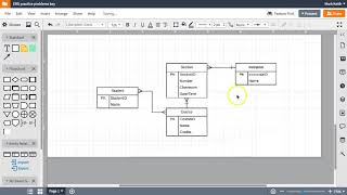 EntityRelationship Diagrams Simple student registration system example [upl. by Ecilayram]