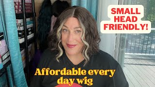 Small head friendly amp affordable Sensationnel Dashly Lace Unit 15 wig review [upl. by Annaet]