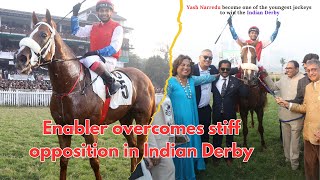 ENABLER wins The HPSL Indian Derby Gr1 [upl. by Catina]