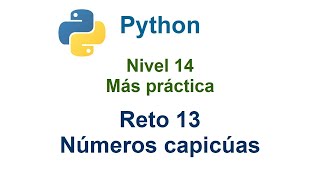 Programar en Python  Nivel 14  Reto 13  Encontrar números capicúas [upl. by Nairehs]