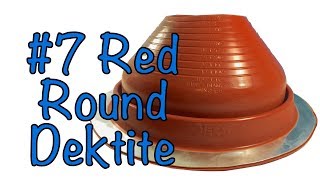 7 Red Dektite Round Base High Temp Silicone Pipe Boot Flashings [upl. by Irtak154]