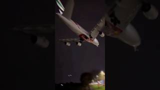 Night landing at Heathrow airport 🛬🛬 like subscribe aviation onthewaytotheairport [upl. by Aynosal97]