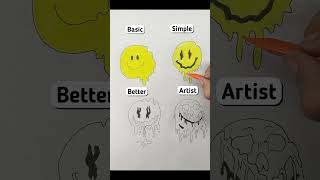 Draw Smiley Faces😊 art drawing shorts smiley face howtodraw easydraw [upl. by Ahteral603]