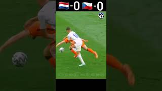 Netherlands VS Czech Republic 2020 UEFA Euro RO16 Match 3 Highlights youtube shorts football [upl. by Bow]