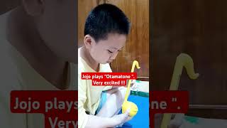 Otamatone  1st time Jojo plays happy birthday using Otamatone [upl. by Nylaf]