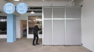 Versare Operable Wall Sliding Room Divider [upl. by Limber]