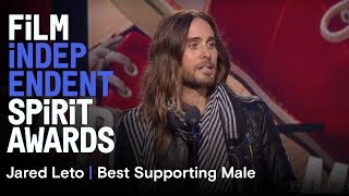 Jared Leto  Best Supporting Male  2014 Film Independent Spirit Awards [upl. by Tannenwald]