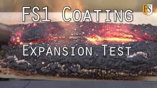 Fire Protective Cable Coating In A Fire Test FS1 intumescent coating expansion test [upl. by Rona697]