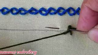 Chain stitch embroidery [upl. by Vivian]