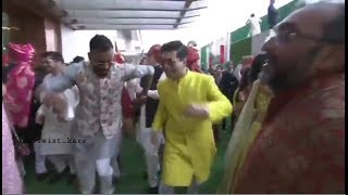 Hardik Pandya Dancing With Karan Johar at Akash Ambanis Wedding [upl. by Avla]