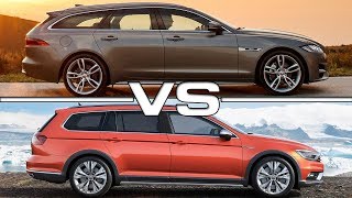 2018 Jaguar XF Sportbrake vs 2017 Volkswagen Passat Alltrack [upl. by Dodds774]