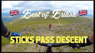 Best of British  Sticks Pass Descent  Helvellyn Mountain Biking [upl. by Vachell]