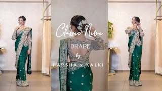 Simple Way To Drape A Nivi Style Saree HARSHA x KALKI [upl. by Eekcaj]