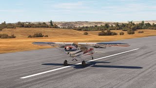 Tail dragger landing  Zlin Savage Cub  Neyveli VONV  Flight Simulator [upl. by Aracat]